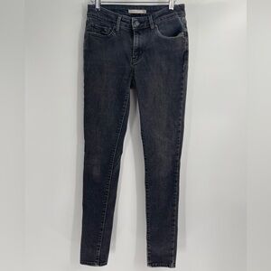 Levis 711 women’s skinny black jeans size W26 L32